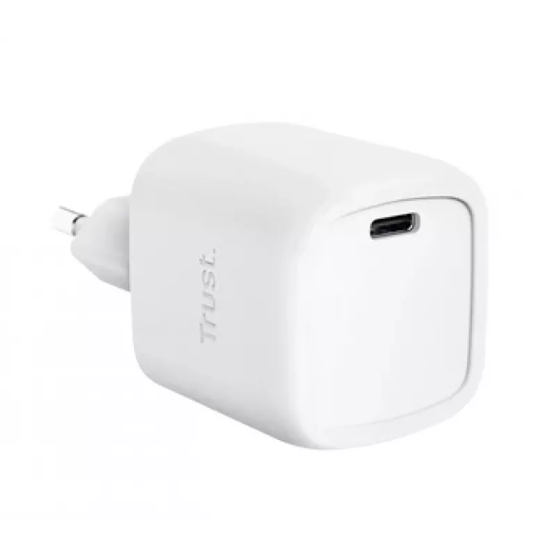Ładowarka Trust Maxo 30W USB-C GaN, wewnętrzna, szybkie ładowanie, biała