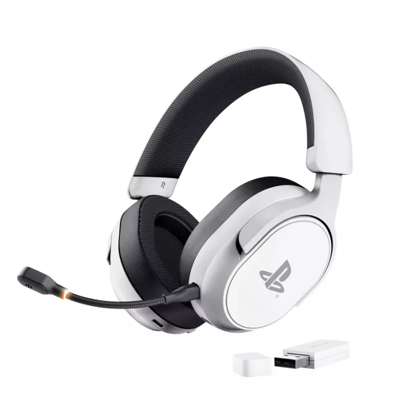 Trust GXT 499 Forta Headset Wired & Wireless Head-band Gaming biały