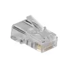 ACT RJ45 (8P/8C) modułowa wtyczka do kabla okrągłego z przewodami pełnymi