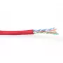 Kabel krosowy ACT CAT6 U/UTP skrętka czerwony 100 m