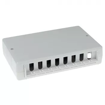 Puszka natynkowa ACT FA6000 — nieekranowana 8-portowa puszka przyłączeniowa CAT6