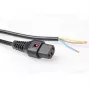 ACT Powercord C13 IEC Lock open end Czarny 2 m PC1025 230 V 10 A