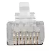 Złącze modułowe ekranowane ACT RJ45 (8P/8C) CAT6A do kabla okrągłego z przewodami pełnymi lub linkowymi