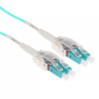 Kabel światłowodowy ACT 0,5 m wielomodowy 50/125 OM3 Polarity Twist ze złączami LC