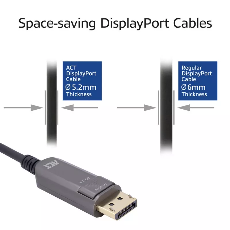 ACT AK4173 kabel DisplayPort 30 m czarny