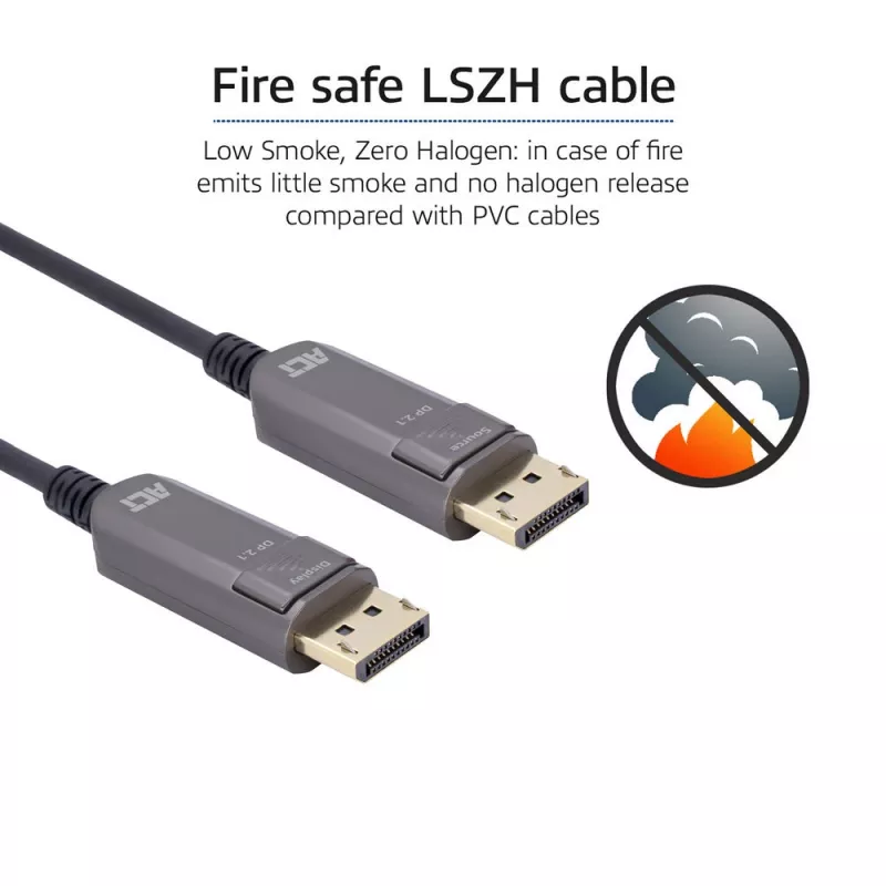 Kabel DisplayPort ACT AK4174 40 m Czarny