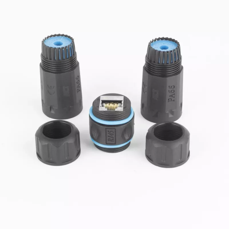 ACT Ekranowana złączka przelotowa CAT6A Outdoor IP68 RJ45 SD6522, Cat6A Ekranowana liniowa złączka Ethernet