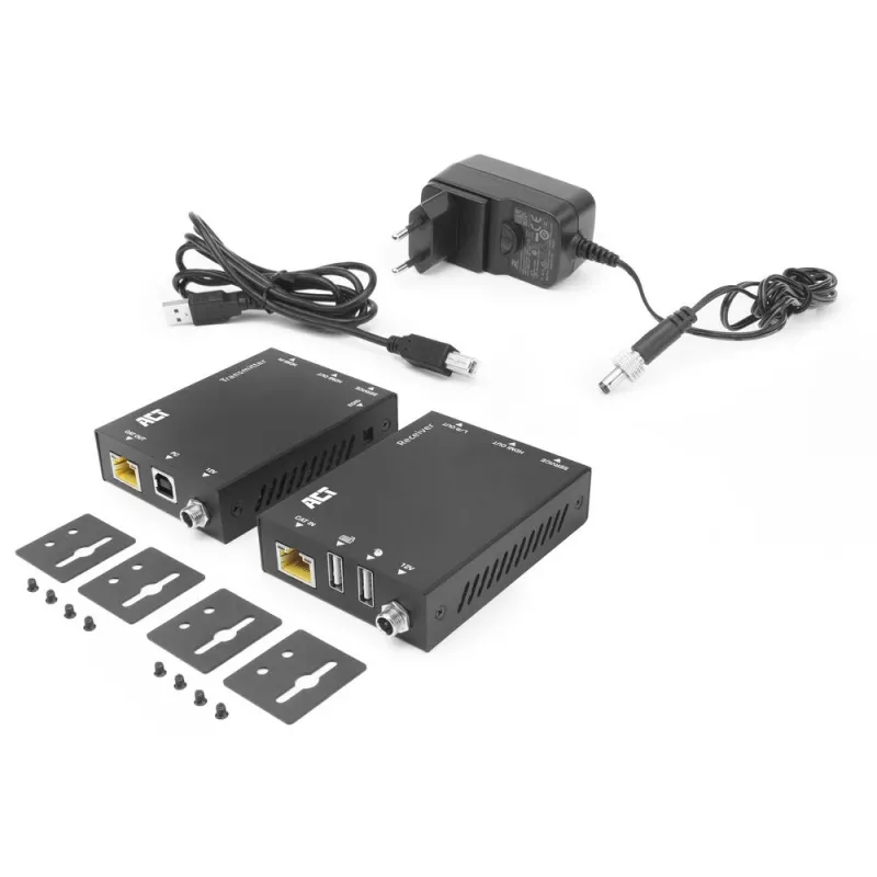 ACT 4K HDMI 2.0 Zestaw przedłużacza KVM przez CAT6A do 70 metrów