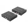 Zestaw przedłużacza audio ACT AC7710 — cyfrowo/analogowy przez Cat5e/Cat6 z DAC, wejście/wyjście TOSLINK, do 300 m, zasilany USB 5 V