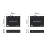 Zestaw przedłużacza audio ACT AC7710 — cyfrowo/analogowy przez Cat5e/Cat6 z DAC, wejście/wyjście TOSLINK, do 300 m, zasilany USB 5 V