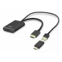 ACT Adapter HDMI na USB Typu C żeński, 4K@60Hz. Długość kabla: 0,25 m, Złącze 1: USB Typu C, Złącze 2: HDMI + USB. Ilość w opakowaniu: 1 szt.