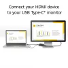 ACT Adapter HDMI na USB Typu C żeński, 4K@60Hz. Długość kabla: 0,25 m, Złącze 1: USB Typu C, Złącze 2: HDMI + USB. Ilość w opakowaniu: 1 szt.