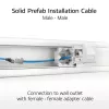 ACT niebieski 20 metrów S/FTP CAT6A B2ca PoE++ 100W solidny prefabrykowany kabel instalacyjny, RJ45 męski – męski