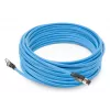 ACT niebieski 20 metrów S/FTP CAT6A B2ca PoE++ 100W solidny prefabrykowany kabel instalacyjny, RJ45 męski – męski