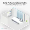 ACT niebieski 75 metrów S/FTP CAT6A B2ca PoE++ 100W solidny prefabrykowany kabel instalacyjny, RJ45 męski – męski