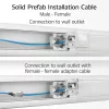 ACT Niebieski 45 metrów S/FTP CAT6A B2ca PoE++ 100W solidny prefabrykowany kabel instalacyjny, RJ45 męski – żeński
