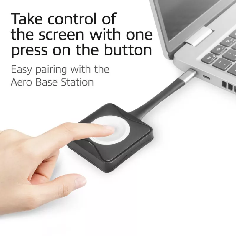 ACT Aero 4K Presenter Button, Zestaw przycisków, Czarny, 1 szt., 3840 x 2160, Aero 4K Wireless Presentation System, 0 - 40 °C