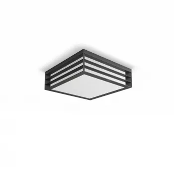 Kinkiet sufitowy Philips myGarden Moonshine 28W E27 bez żarówki, zewnętrzne oświetlenie ścienne, antracyt, aluminium, tworzywa sztuczne, IP44, ogród, patio, II