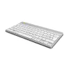 R-Go Tools Ergonomiczna klawiatura R-Go Compact Break, kompaktowa klawiatura z oprogramowaniem do przerw, QWERTZ (CH), Bluetooth, biała