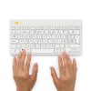 R-Go Tools Ergonomiczna klawiatura R-Go Compact Break, kompaktowa klawiatura z oprogramowaniem do przerw, QWERTZ (CH), Bluetooth, biała
