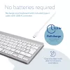 R-Go Tools Ergonomiczna klawiatura R-Go Compact Break, kompaktowa klawiatura z oprogramowaniem do przerw, QWERTZ (CH), Bluetooth, biała