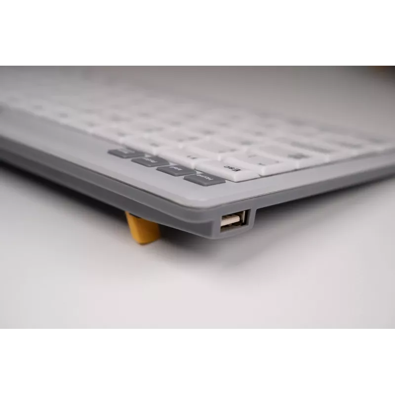 BakkerElkhuizen UltraBoard 950 V2 UK Qwerty, przewodowa, USB, przełącznik nożycowy, QWERTY, ciemnoszary, jasnoszary