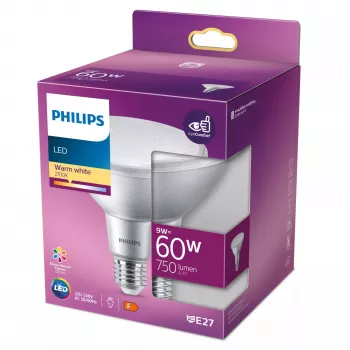 Żarówka reflektorowa Philips PAR38 9W (odpowiednik 60W) E27 750 lm 2700K CRI90 25°