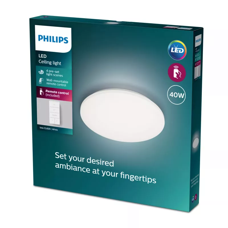 Philips Functional Izso Lampa sufitowa 40 W, LED, 4300 lm, IP20, biała