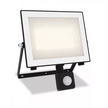 Lampa zewnętrzna naścienna Philips Lois 50W LED, czarna metalowa obudowa, niezmywalna żarówka, 220–240V