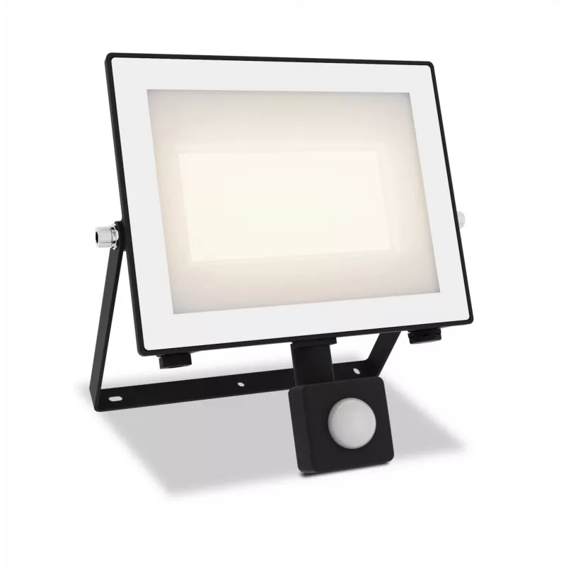 Lampa zewnętrzna naścienna Philips Lois 50W LED, czarna metalowa obudowa, niezmywalna żarówka, 220–240V
