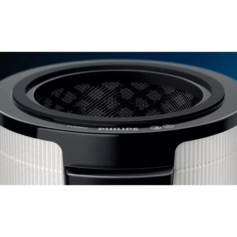 Filtr zamienny do oczyszczacza powietrza Philips FYM860/30 Zintegrowany 3 w 1 Skuteczność 99,97%, 211×211×253 mm