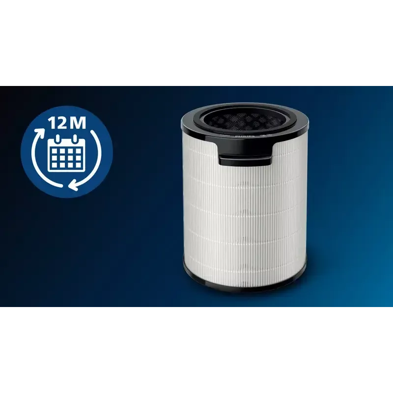 Filtr zamienny do oczyszczacza powietrza Philips FYM860/30 Zintegrowany 3 w 1 Skuteczność 99,97%, 211×211×253 mm