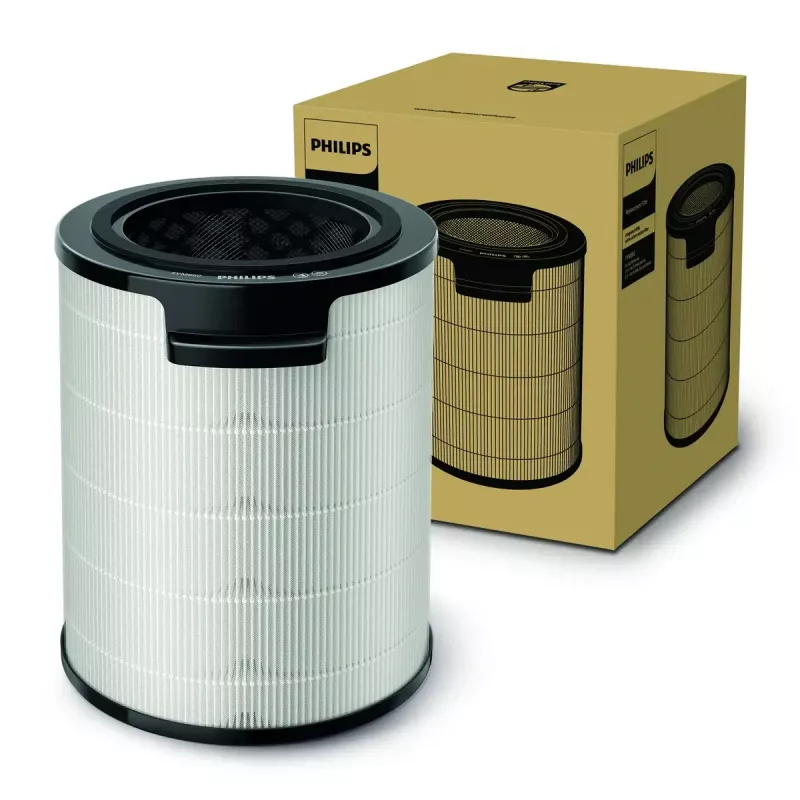 Filtr zamienny do oczyszczacza powietrza Philips FYM860/30 Zintegrowany 3 w 1 Skuteczność 99,97%, 211×211×253 mm
