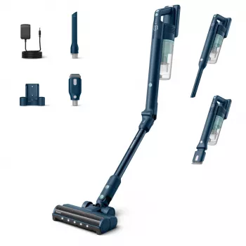 Odkurzacz pionowy Philips XC5242/10 — zasilany bateriami, bezworkowy, pojemnik na kurz 0,27 l, Li-Ion 25,2 V, do podłóg twardych i miękkich (Sage)