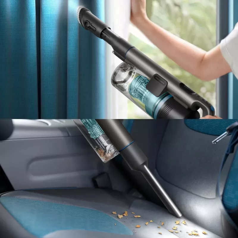 Odkurzacz pionowy 2 w 1 Philips XC8155/01 — bezprzewodowy odkurzacz sucho-mokry bezworkowy, 25,2 V, pojemnik na kurz 0,6 l, niebieski