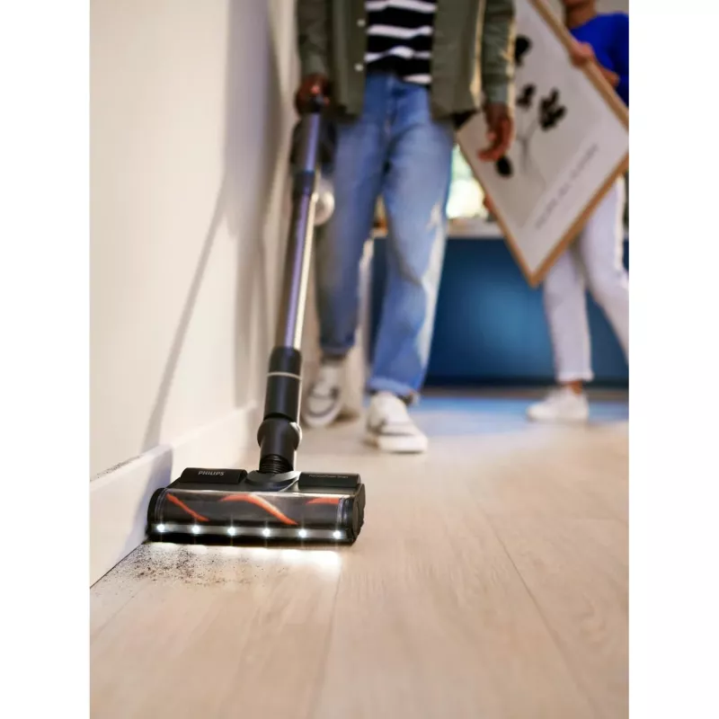 Odkurzacz pionowy 2 w 1 Philips XC8155/01 — bezprzewodowy odkurzacz sucho-mokry bezworkowy, 25,2 V, pojemnik na kurz 0,6 l, niebieski