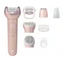 Epilator Philips Series 9000 BRE719/00 — bezprzewodowy, na mokro i sucho, 32 pęsety, 2 prędkości, różowy