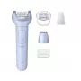 Epilator Philips 8000 series BRE711/00 — 32 pęsety, 2 prędkości, mokro i sucho, wbudowana bateria litowo-jonowa, niebieski