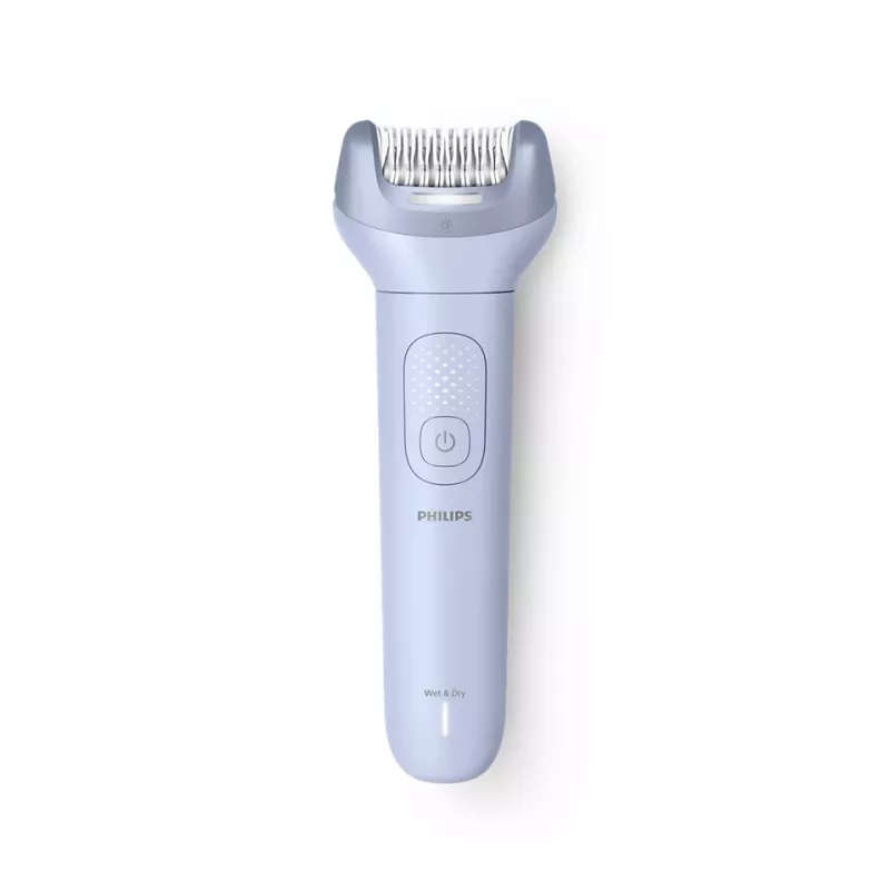 Epilator Philips 8000 series BRE711/00 — 32 pęsety, 2 prędkości, mokro i sucho, wbudowana bateria litowo-jonowa, niebieski