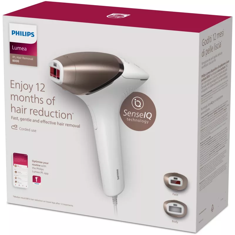 Philips Lumea Prestige Lumea IPL 8000 Series BRI945/00 urządzenie do depilacji IPL z technologią SenseIQ