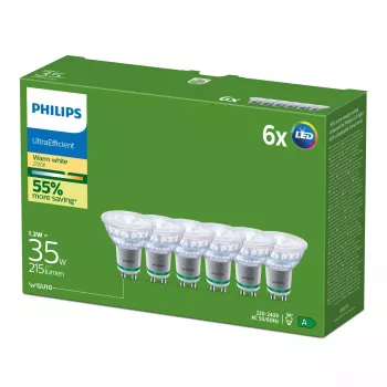Żarówka LED Philips GU10 1,2 W 215 lm Ciepła biel 36° CRI 80