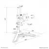 Neomounts DS45-600BL1 stojak pod jeden monitor do ekranów 10–32 cale, VESA 75x75–100x100, maks. 9 kg, wolnostojący, czarny