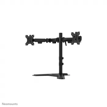 Stojak podwójny pod monitor Neomounts DS45-600BL2 do ekranów 10–32 cale, obsługa 2 wyświetlaczy, maks. 6 kg, VESA 75x75–100x100, wolnostojący, czarny