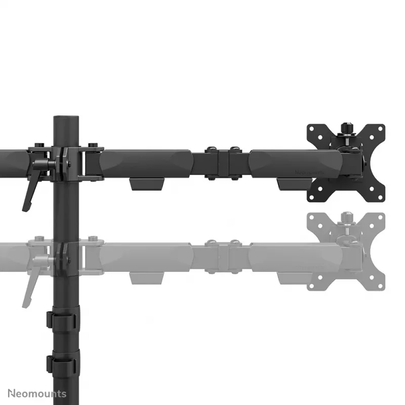 Stojak podwójny pod monitor Neomounts DS45-600BL2 do ekranów 10–32 cale, obsługa 2 wyświetlaczy, maks. 6 kg, VESA 75x75–100x100, wolnostojący, czarny