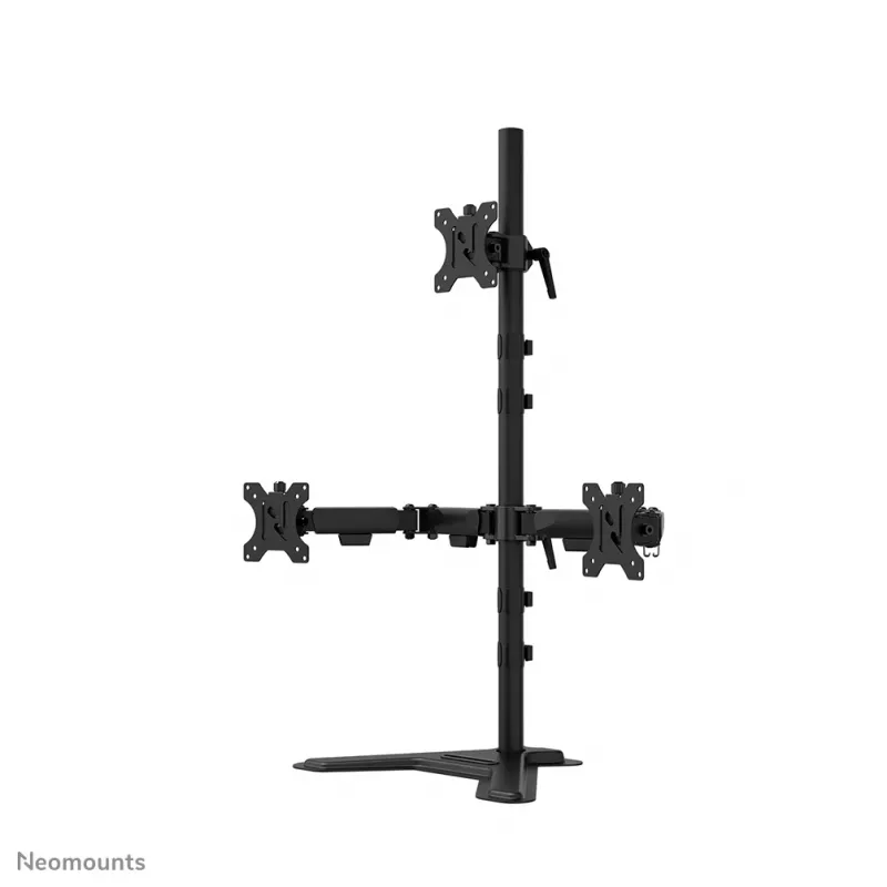 Neomounts DS45-600BL2-1 Potrójny stojak na monitory 10-32 cale