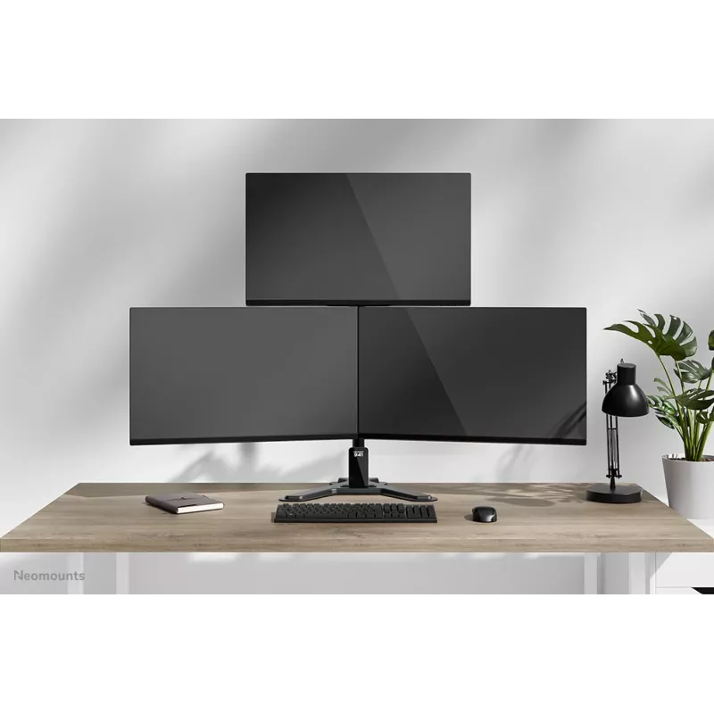 Neomounts DS45-600BL2-1 Potrójny stojak na monitory 10-32 cale