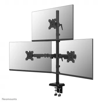 Neomounts DS60-600BL2-1 Potrójny uchwyt do monitora 10-32 cale, zacisk/przelotka, 9 kg, 25,4 cm (10 cali), 81,3 cm (32 cale), 100 x 100 mm, czarny
