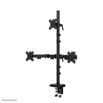 Neomounts DS60-600BL2-1 Potrójny uchwyt do monitora 10-32 cale, zacisk/przelotka, 9 kg, 25,4 cm (10 cali), 81,3 cm (32 cale), 100 x 100 mm, czarny