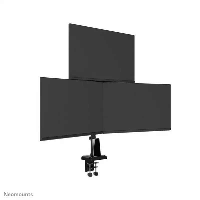 Neomounts DS60-600BL2-1 Potrójny uchwyt do monitora 10-32 cale, zacisk/przelotka, 9 kg, 25,4 cm (10 cali), 81,3 cm (32 cale), 100 x 100 mm, czarny