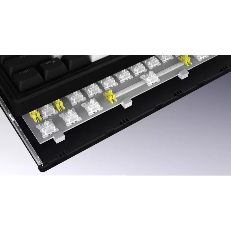 Klawiatura bezprzewodowa HATOR Skyfall 80 MAG ULTIMA 8K do gier USB + RF Wireless + Bluetooth QWERTY US English Czarna, Biała